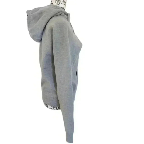 Aritzia  TNA Sweatfleece Baltic Hoodie Grey Purple Sweatshirt Women's size Small - Picture 4 of 13